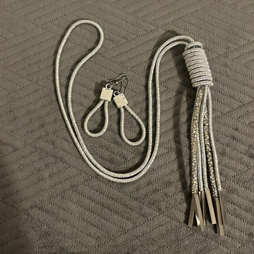 Silver Rope Necklace - Picture 3 of 5